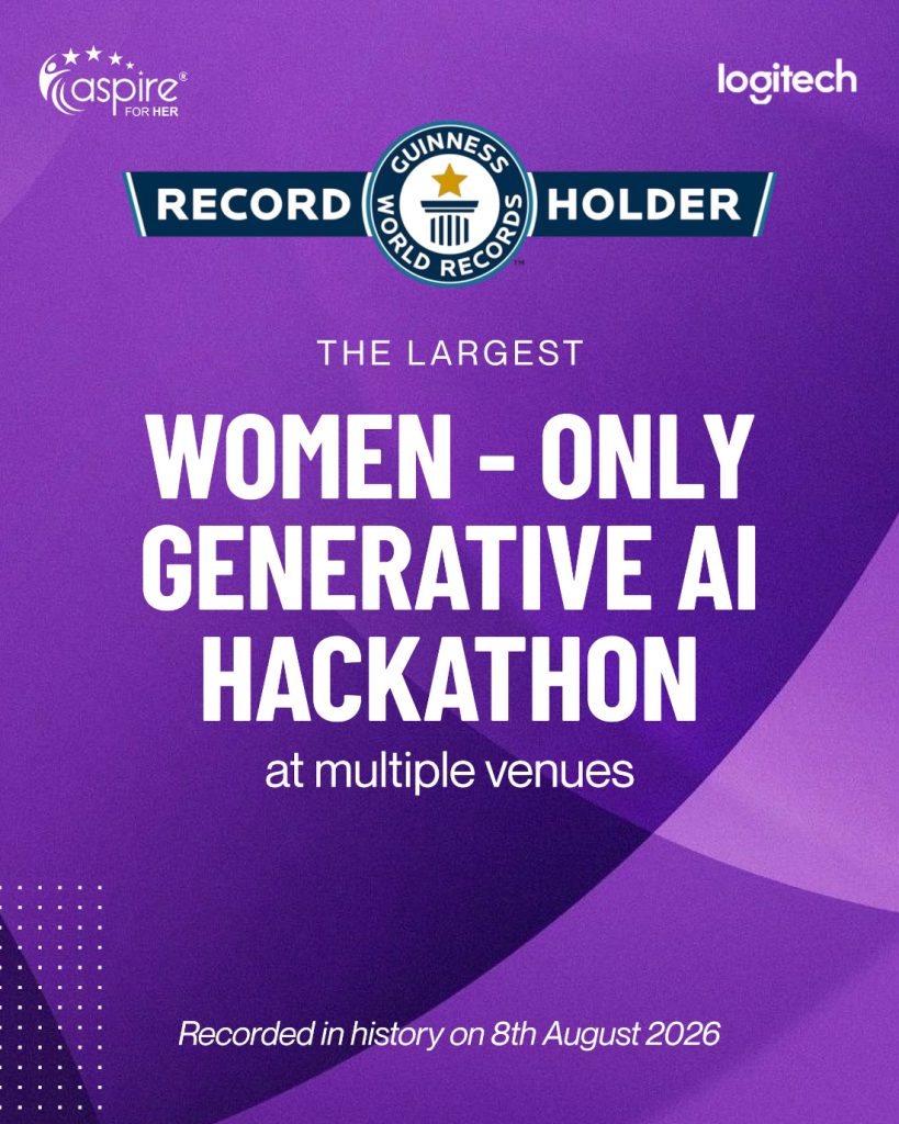 Logitech and Aspire For Her set Guinness World Record for India-wide women-only generative AI Hackathon