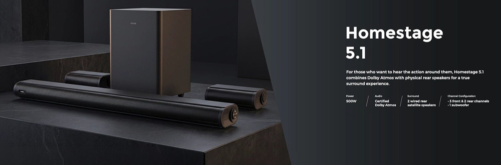 Noise Homestage 5.1 500W Dolby Atmos Soundbar