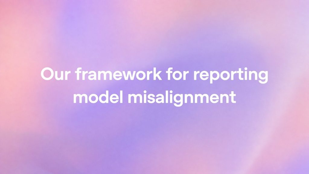 OpenAI framework reporting model misalignment