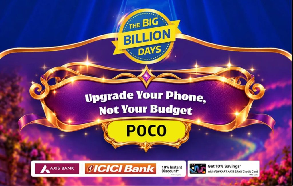 POCO Flipkart Big Billion Days Sale Deals