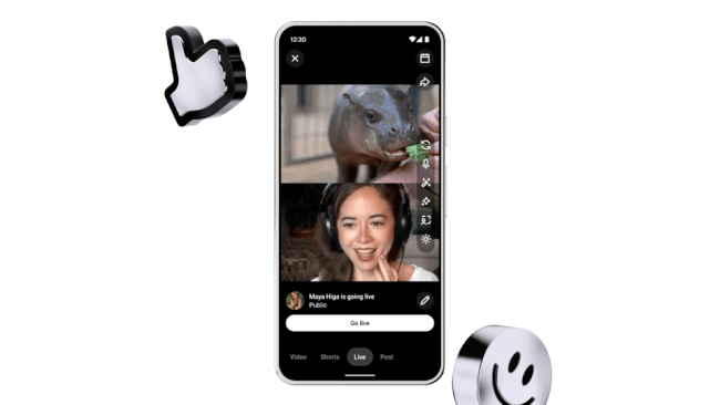 React live to videos YouTube