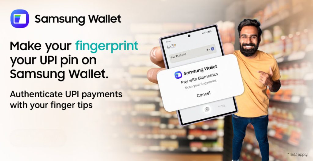 Samsung Wallet Biometric Authentication UPI