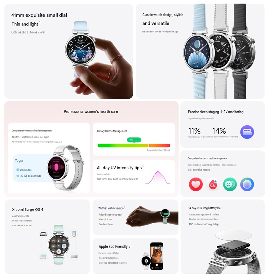Xiaomi Watch S5 41mm Features China
