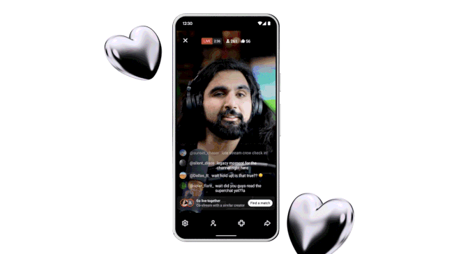 YouTube Go Live Together