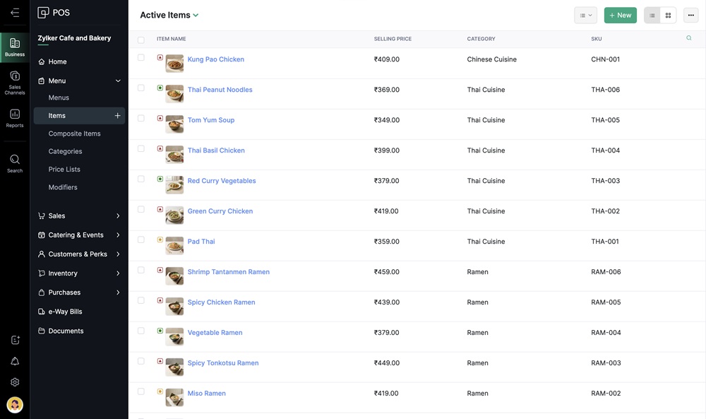 Zoho POS for Restaurants