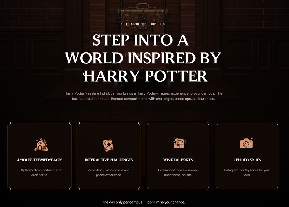 realme Harry Potter-themed bus activation