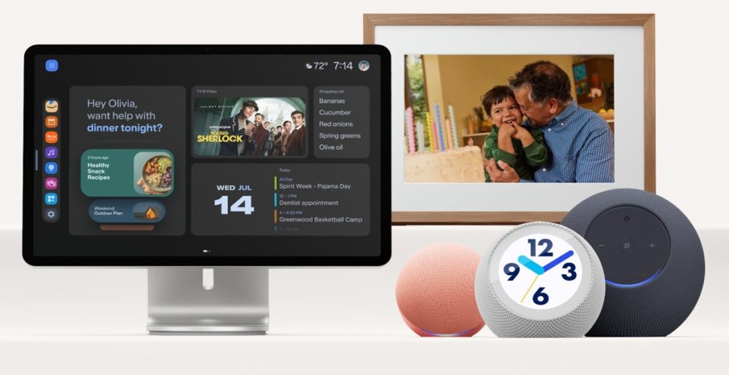 Amazon Echo Dot, Echo Studio with Home Camera, Echo Time, Alexa Photo ...