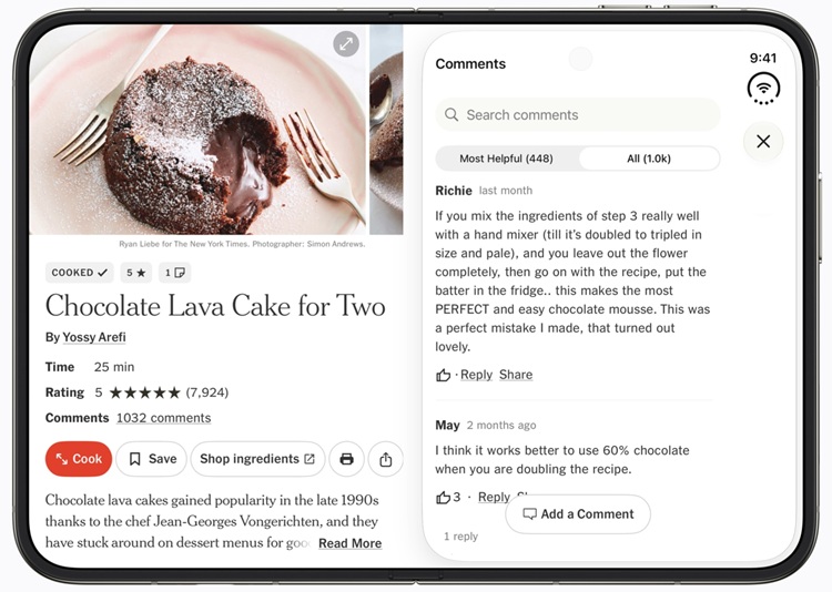 Apple-iPhone-Duo-optimized-apps-NYT-Cooking
