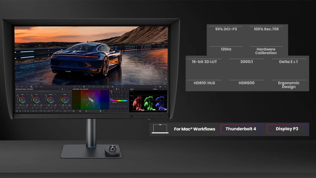 BenQ Creative Pro PV3250U monitor features