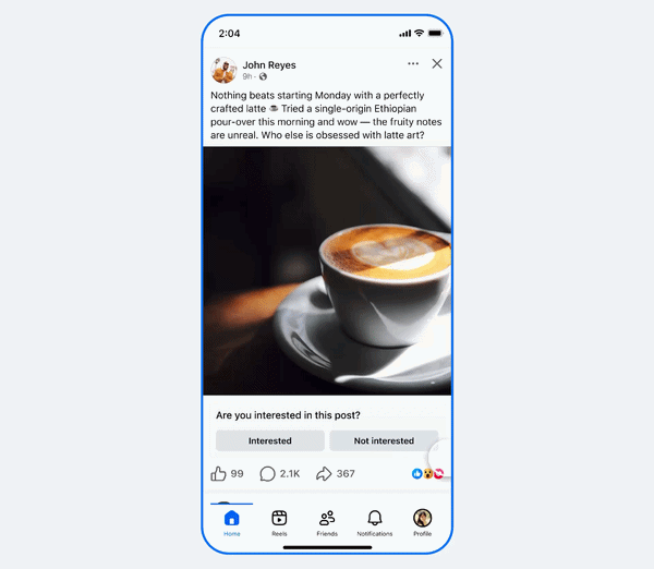 Facebook Post Feedback