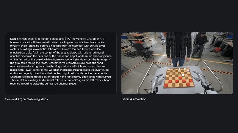 Genie 4 Robotic Demo