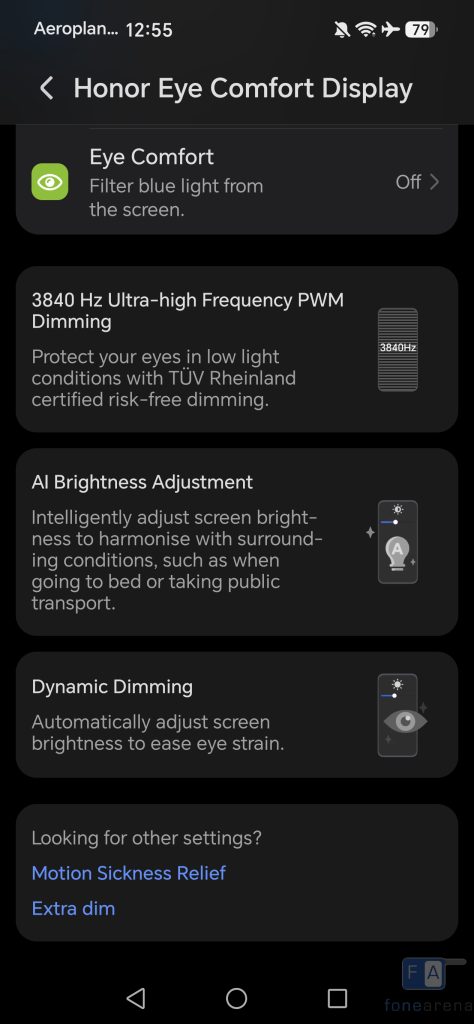 HONOR 600 AI Brightness Dynamic Dimming