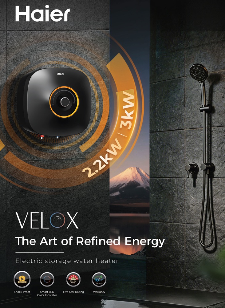 Haier Velox electric storage water heater