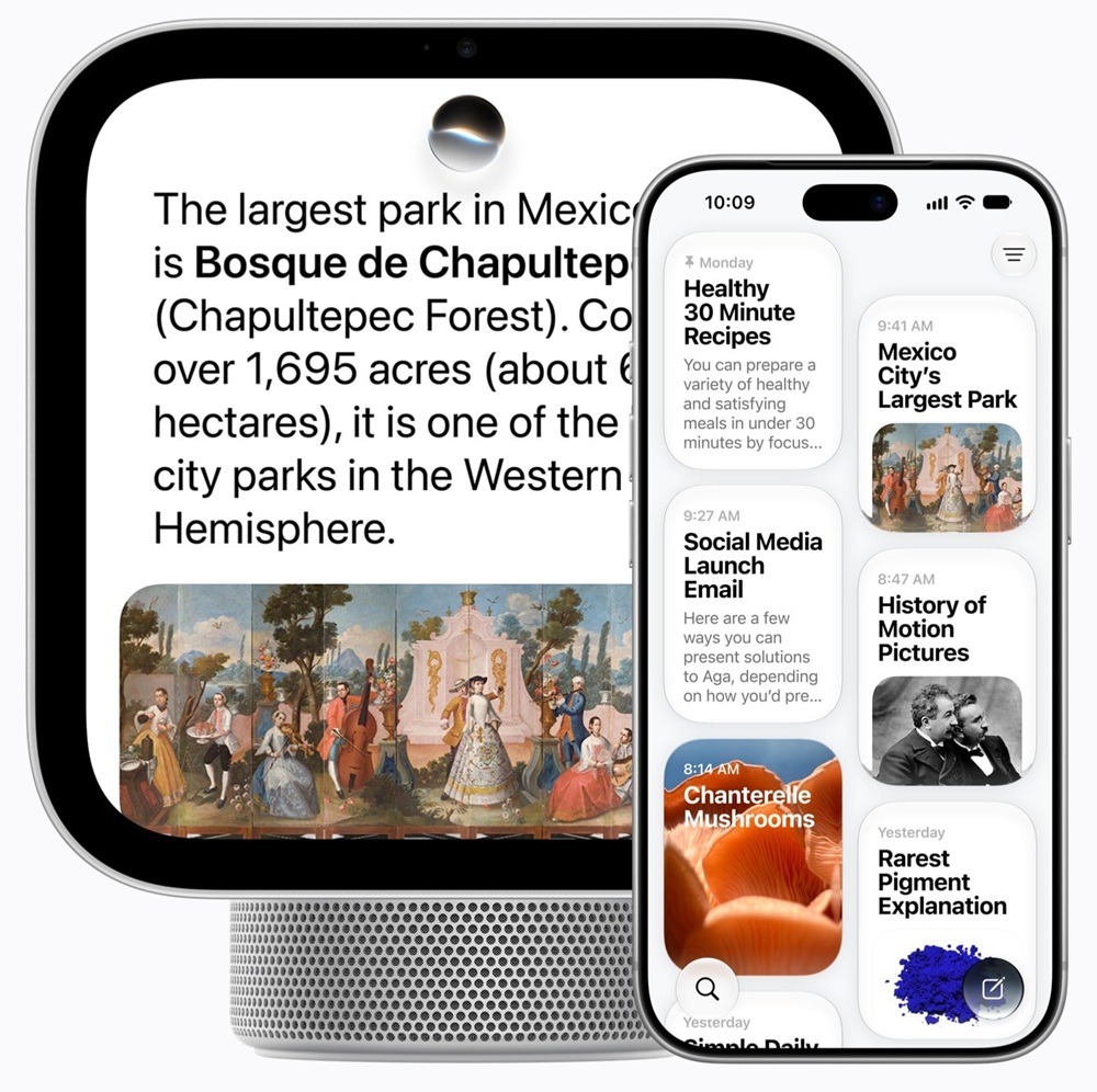 HomeView with Siri AI