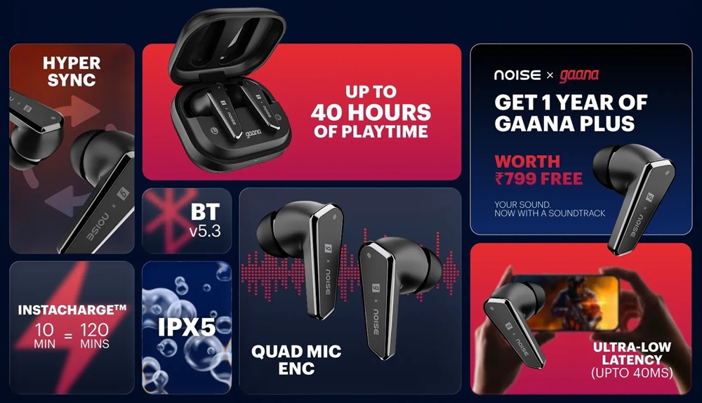 Noise Buds R1 Gaana Edition Features