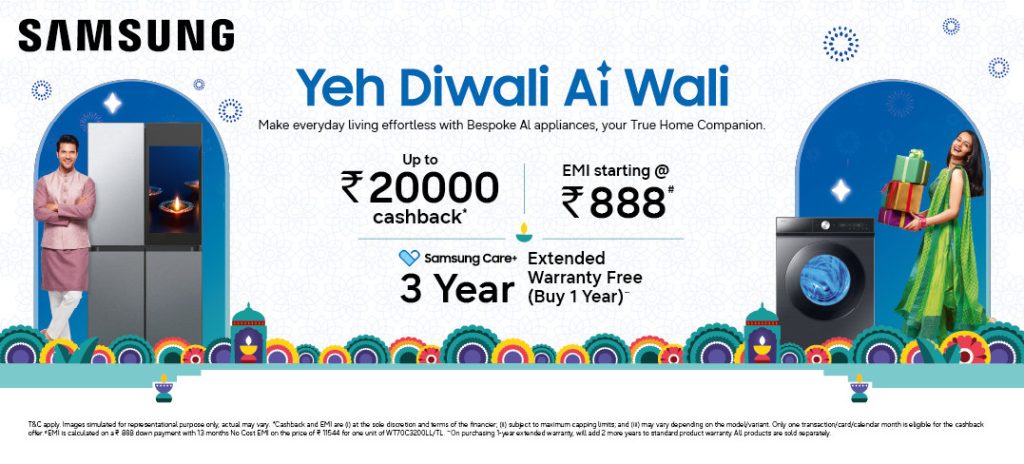 Samsung Bespoke Home appliances Diwali deals
