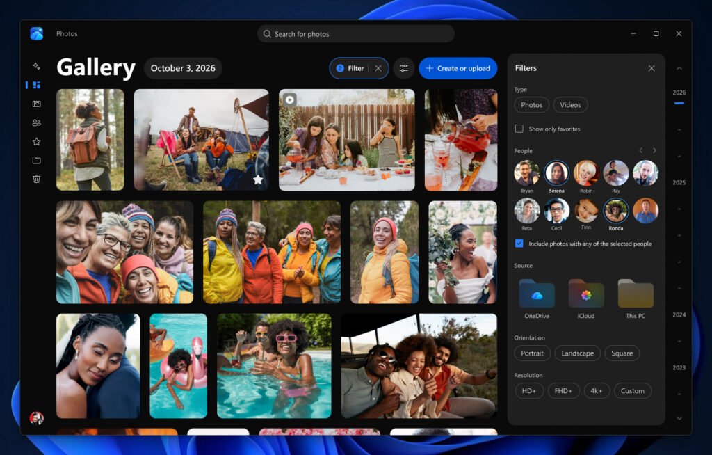 Windows 11 Photos App People