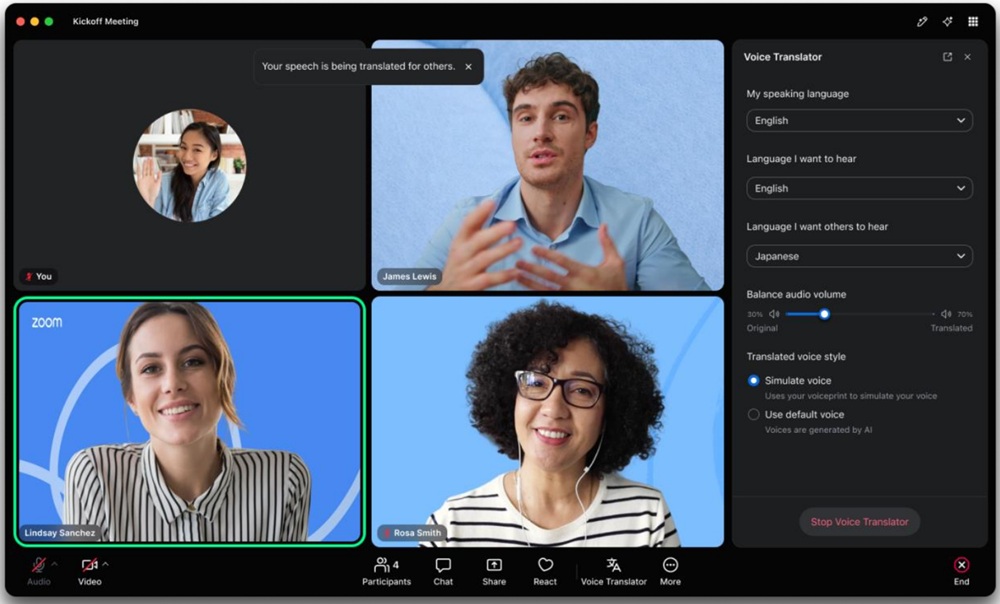Zoom Voice Translator