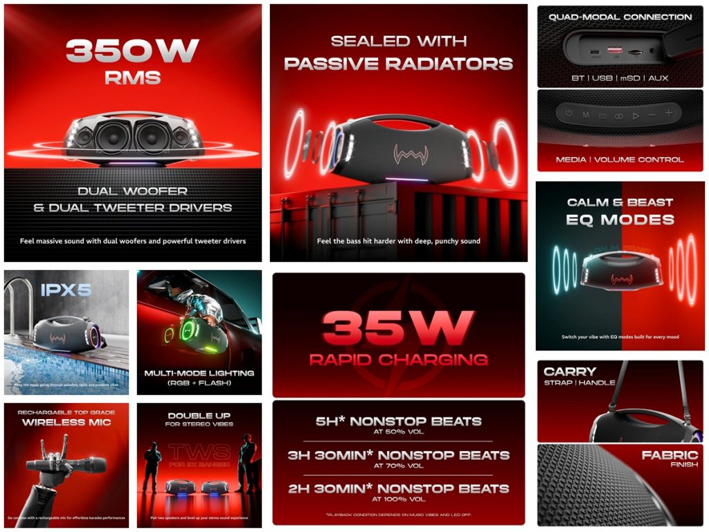 daWg Banger 420 speaker features